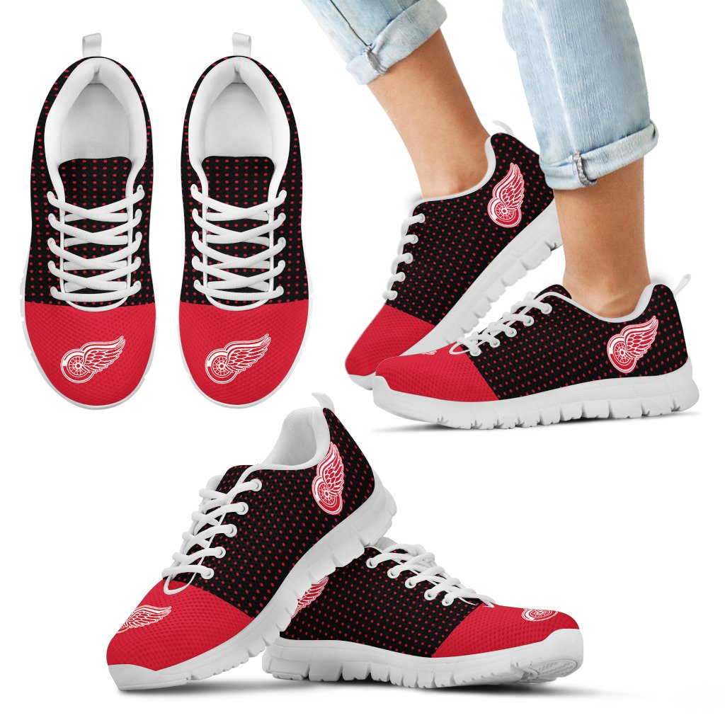 Tiny-Cool-Dots-Background-Mix-Lovely-Logo-Detroit-Red-Wings-Sneakers-1