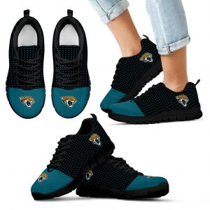 Tiny Cool Dots Background Mix Lovely Logo Jacksonville Jaguars Sneakers