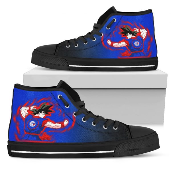 Toronto Blue Jays Goku Saiyan Power High Top Shoes