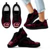 Tribal Flames Pattern Central Michigan Chippewas Sneakers
