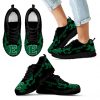 Tribal Flames Pattern Eastern Michigan Eagles Sneakers