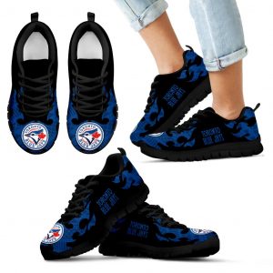 Tribal Flames Pattern Toronto Blue Jays Sneakers
