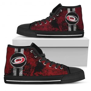 Triple Stripe Bar Dynamic Carolina Hurricanes High Top Shoes V1