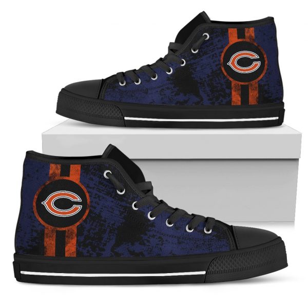 Triple Stripe Bar Dynamic Chicago Bears High Top Shoes V1