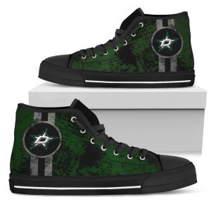 Triple Stripe Bar Dynamic Dallas Stars High Top Shoes V1