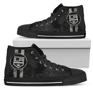 Triple Stripe Bar Dynamic Los Angeles Kings High Top Shoes V1