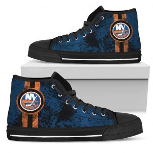 Triple Stripe Bar Dynamic New York Islanders High Top Shoes V1