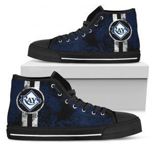 Triple Stripe Bar Dynamic Tampa Bay Rays High Top Shoes V1