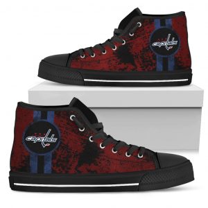 Triple Stripe Bar Dynamic Washington Capitals High Top Shoes V1