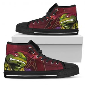 Turtle Arizona Diamondbacks Ninja High Top Shoes