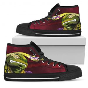 Turtle Atlanta Braves Ninja High Top Shoes