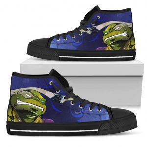Turtle Carolina Panthers Ninja High Top Shoes
