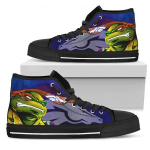 Turtle Denver Broncos Ninja High Top Shoes