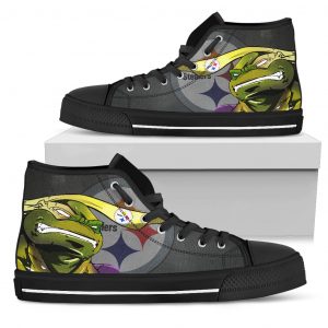 Turtle Pittsburgh Steelers Ninja High Top Shoes