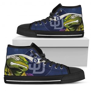 Turtle San Diego Padres Ninja High Top Shoes