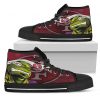 Turtle San Francisco 49ers Ninja High Top Shoes