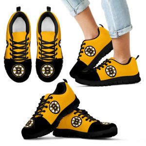 Two Colors Aparted Boston Bruins Sneakers