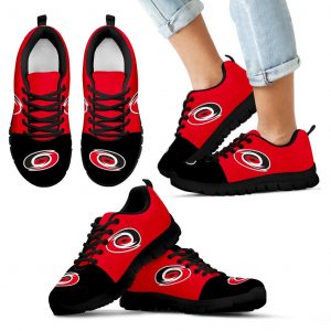Two Colors Aparted Carolina Hurricanes Sneakers