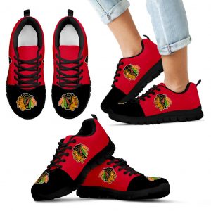 Two Colors Aparted Chicago Blackhawks Sneakers