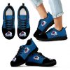Two Colors Aparted Colorado Avalanche Sneakers
