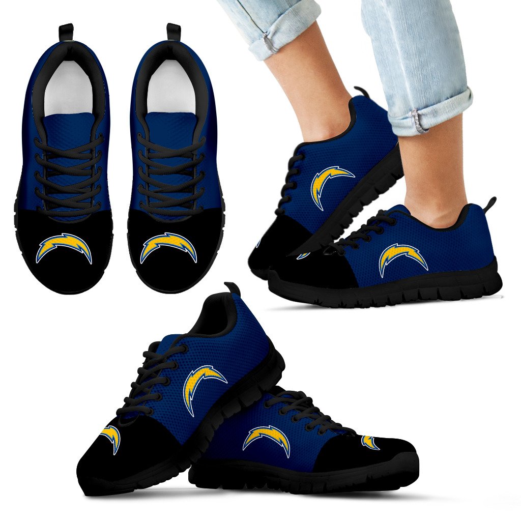Two Colors Aparted Los Angeles Chargers Sneakers Two Colors Aparted Los Angeles Chargers Sneakers