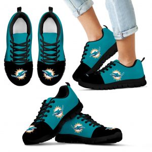 Two Colors Aparted Miami Dolphins Sneakers