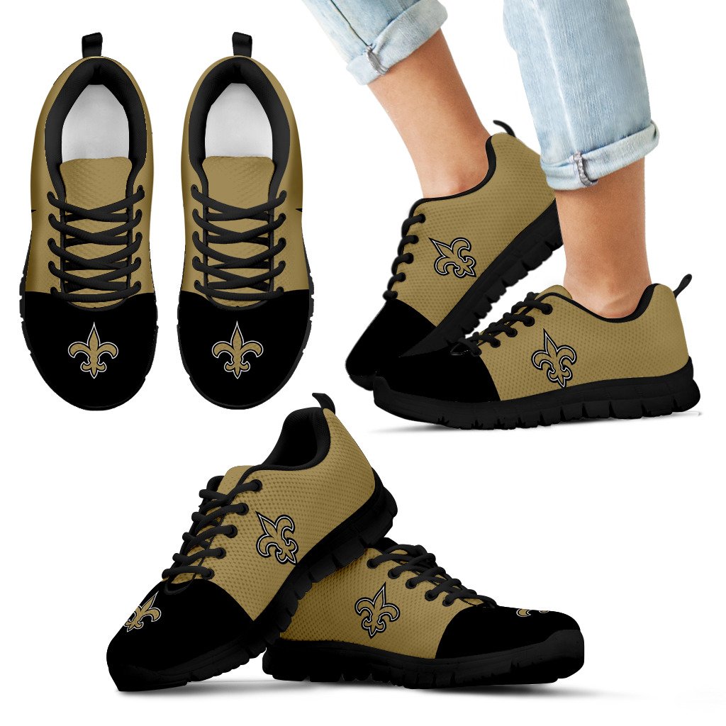 Two Colors Aparted New Orleans Saints Sneakers Two Colors Aparted New Orleans Saints Sneakers