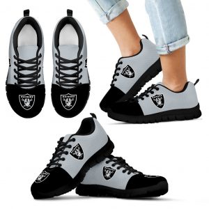 Two Colors Aparted Oakland Raiders Sneakers