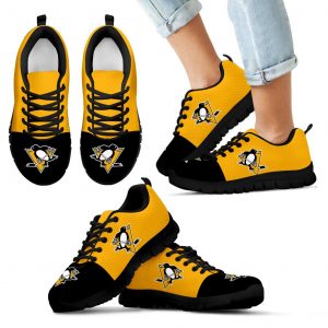 Two Colors Aparted Pittsburgh Penguins Sneakers