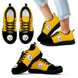 Two Colors Aparted Pittsburgh Steelers Sneakers
