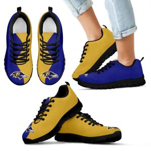 Two Colors Trending Lovely Baltimore Ravens Sneakers