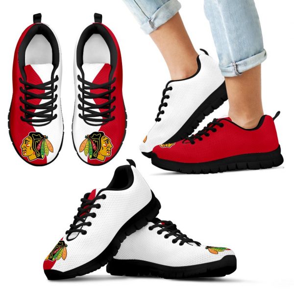 Two Colors Trending Lovely Chicago Blackhawks Sneakers