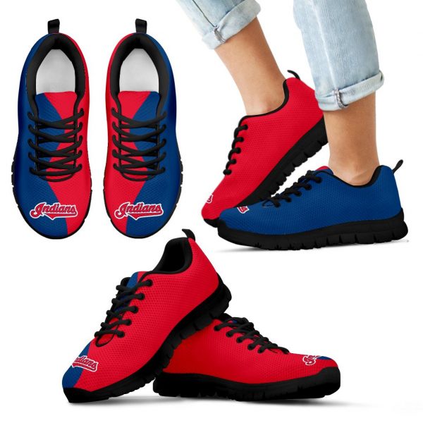 Two Colors Trending Lovely Cleveland Indians Sneaker