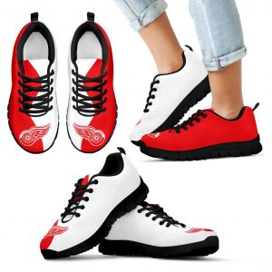 Two Colors Trending Lovely Detroit Red Wings Sneakers