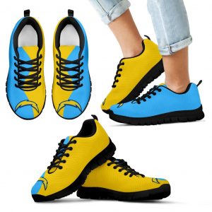 Two Colors Trending Lovely Los Angeles Chargers Sneakers