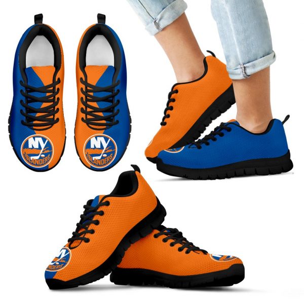 Two Colors Trending Lovely New York Islanders Sneakers