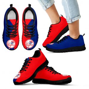 Two Colors Trending Lovely New York Yankees Sneakers