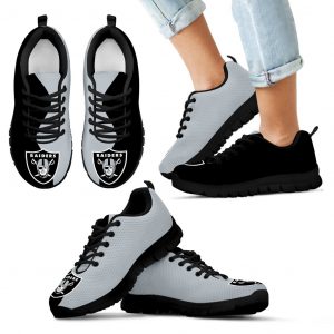 Two Colors Trending Lovely Oakland Raiders Sneakers