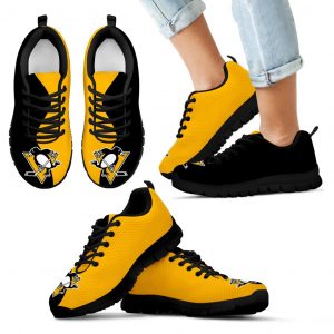 Two Colors Trending Lovely Pittsburgh Penguins Sneakers