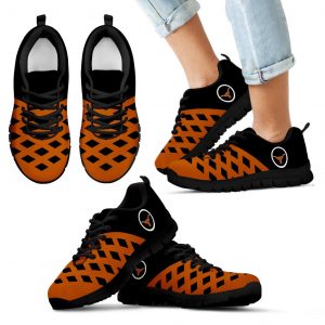 Two Colours Cross Line Texas Longhorns Sneakers