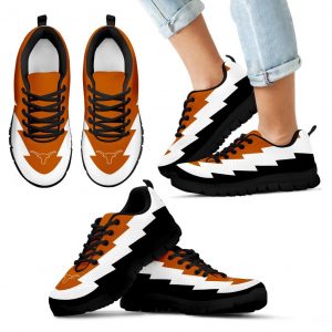 Unique Printed Texas Longhorns Sneakers Jagged Saws Creative Draw