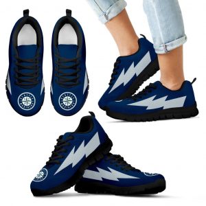 Unique Style Seattle Mariners Sneakers Thunder Lightning Amazing Logo