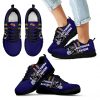 Vertical Two Line Mixed Helmet Baltimore Ravens Sneakers