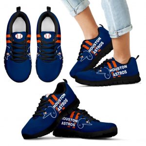 Vertical Two Line Mixed Helmet Houston Astros Sneakers