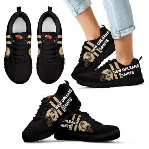 Vertical Two Line Mixed Helmet New Orleans Saints Sneakers