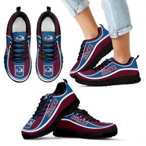 Vintage Color Flag Colorado Avalanche Sneakers