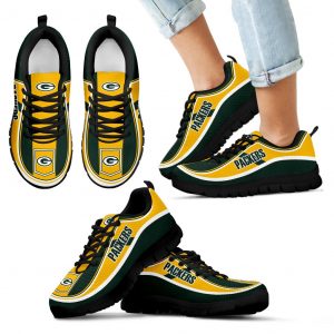 Vintage Color Flag Green Bay Packers Sneakers