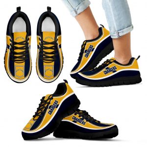 Vintage Color Flag Los Angeles Chargers Sneakers