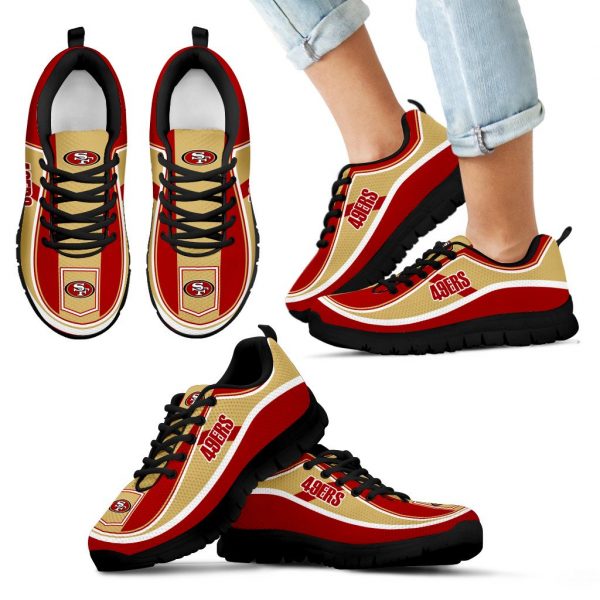 Vintage Color Flag San Francisco 49ers Sneakers