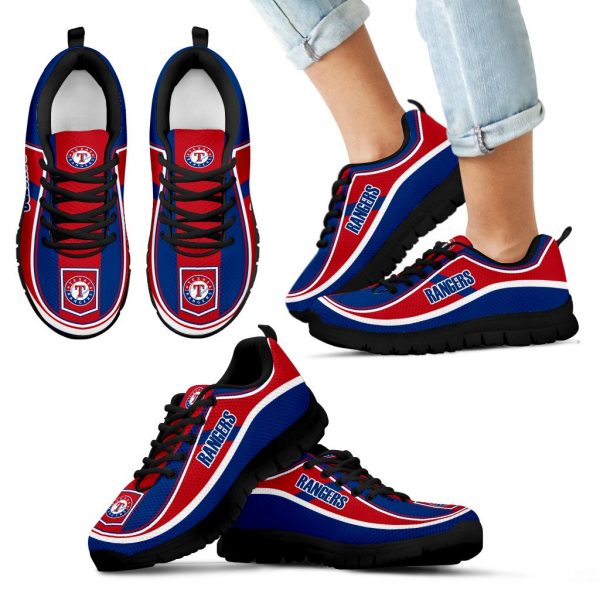 Vintage Color Flag Texas Rangers Sneakers